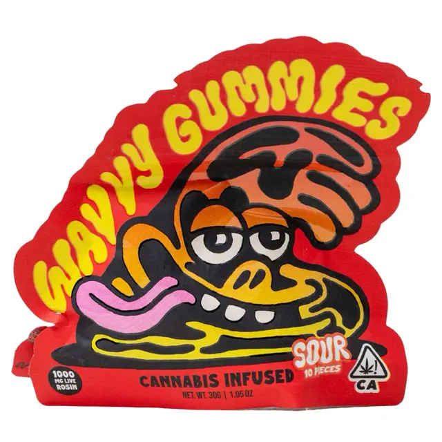 1000mg Live Rosin Gummies | Strawberry